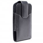 Wholesale Vertical Armor Double Loop Belt Clip Pouch Large 22 Fits iPhone 13 and more (Black)